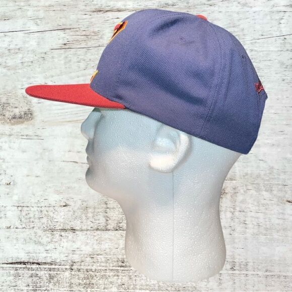 Mitchell & Ness Navy/Wine Cleveland Cavaliers Logo Adjustable SnapBack Hat - Picture 2 of 8